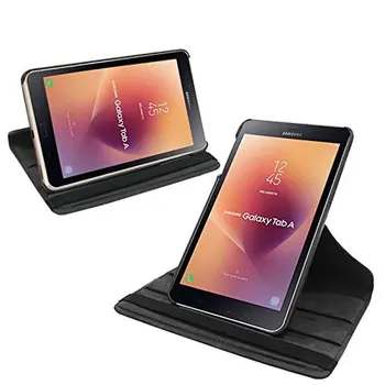 Tab 8.0 2017 T380 360 Laipsnių Besisukantis Odos Flip Cover Case for Samsung Galaxy Tab 8.0 2017 SM-T380 SM-T385 Tablet Stiklo