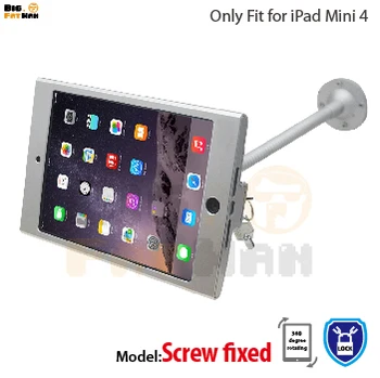 Tablet pc ekranas lanksčia gooseneck wall mount turėtojas-stovas iPad mini 4 saugumo saugiai užrakintos metalinės dėžutės įsitvirtinti parama rankos