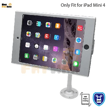 Tablet pc ekranas lanksčia gooseneck wall mount turėtojas-stovas iPad mini 4 saugumo saugiai užrakintos metalinės dėžutės įsitvirtinti parama rankos