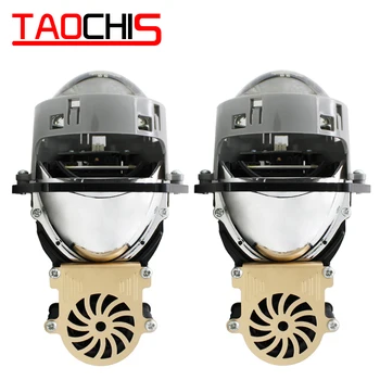 TAOCHIS 3.0 Colių automobilių Žibintai įrengti aukštos artimąsias greitai, šviesus, Universalus BI LED Projektoriaus objektyvas