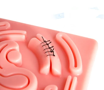 Tikroviška 3D simuliatorius mokymo laparoscope chirurginės siuvimo odos kit modelis medicinos mokymo treniruokliai Siuvimo Praktikos pad