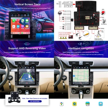 Toyota Avalon 2006-2012 6+128G Android 10.0 Automobilio Radijo Auto Multimedia Vaizdo Garso GPS Grotuvas, 2 Din galvos Vienetas 4G LTE 