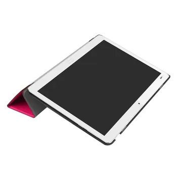 Tri-fold Odos Stovėti Atveju MediaPad T3 7.0 Apsauginį kiautą, Huawei MediaPad T3 7.0 Ultra Plonas PU Odos