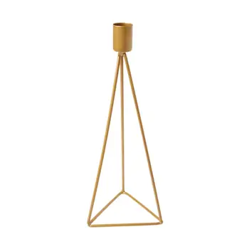 Trikampis Geometrinis Žvakidė Tealight Žvakių Laikiklis Stovėti Vestuves Dekoras