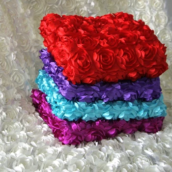 Trimatis rose audinys 3D žiedai balti festivalis vestuvių kilimų medžiaga tuščiaviduriai iš vestuvių suknelė audinys 140wide rose