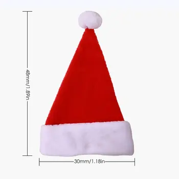 Trumpas Pliušinis Kalėdų Skrybėlę Mall Namuose Kalėdų Prekių Kalėdų Medžio Apdaila Pakabukas Profesinės