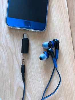 Trumpas Tipo C Moterų 3,5 mm Ausinių Audio jungtis, USB-C-3.5 mm Aux Mikrofono Jungtis Konvertuoti dėl Xiaomi Selfie stick