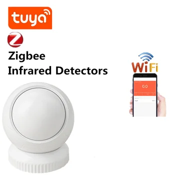 Tuya Zigbee Wifi Nuotolinio Stebėjimo Smart Infraraudonųjų spindulių Jutiklį, Detektorių Namų Apsaugos Signalizacijos Sistema apsaugos nuo vagystės Infraraudonųjų spindulių Žmogaus Jutiklis