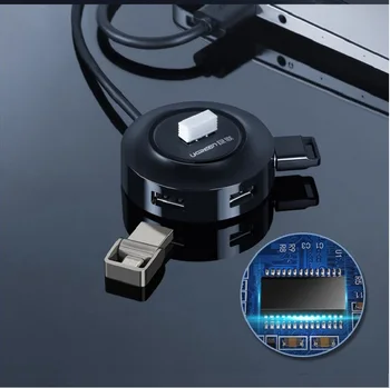 UGreen usb expander adapteris, multi-sąsajos Tipas-c universalus nešiojamas usb plėtra multi-funkcija skylę U disko vienas f