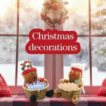 UK Kalėdų Vaisių Dėžutė Saldainių Saugojimo Krepšys Konteinerių Kalėdos Namų Dekoravimo, Dovanų