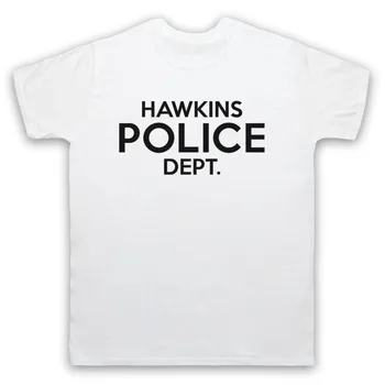 Unikalus Dizainas Vasaros Vyrų Hip-Hop Street Pratęsti Vyrų Hawkins Policijos Departamento (Pd) Nepažįstamasis Ko, paskatino Neoficiali Medvilnės Marškinėliai