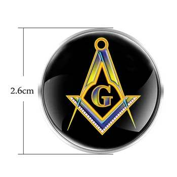 Unikalus Freemason G simbolis temą sagė Vyrams, Moterims, Kailis dekoracija dovanos