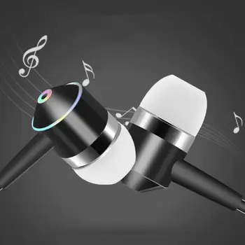 Universalus 3,5 mm In-ear Ausinės Bass Stereo Ausinių Mobiliojo Telefono Ausines Laidines Ausines Muzikos Ausinės Su Mikrofonu
