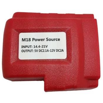 USB Adapteris, Įkroviklis Maitinimo Šaltinis Milwaukee 18V Li-ion Baterijos M18 USB Įkrovimo Konverterio Maitinimas