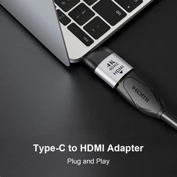 USB C Tipo Adapteris į DP/Mini DP/VGA/RJ45 Adapteris 4K 60Hz Vyrų ir Moterų Konverteris, skirtas Mobilusis Telefonas, Nešiojamas kompiuteris Tablet
