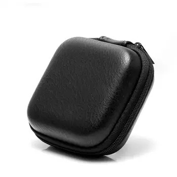 USB Duomenų Kabelio Saugojimo Krepšys Oda Ausinės laisvų Rankų įranga Padengti Mini Užtrauktukas Dėklas Dėžutė X3UB