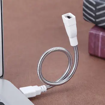 USB prailginimo Kabelis Vyrų ir Moterų Kabelio ilgintuvas LED Šviesos Adapterio Kabelį Metalo Lankstus Vamzdelis nešiojamas KOMPIUTERIS
