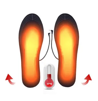 USB Šildomos Batų Vidpadžiai Vyrų, Moterų Kojų Šilčiau Terminių Kojinių Padas Kilimėlis Elektra Šildymo Vidpadžiai Skalbti Pastovios Temperatūros