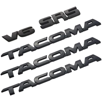 Už Tacoma V6 SR5 Kamieno Automobilio Durų, Bagažinės dangčio Lipdukas Emblema Lipdukas Ženklelis Pakeitimo 