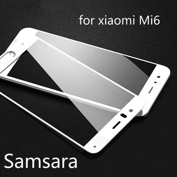 Už Xiaomi Mi6 Grūdintas Stiklas 9H 2.5 D Aišku, Lenktas Pilnas draudimas Krašto Ekranas Xiaomi Mi 6 MI6 Ultra-plonas Apsauginis Stiklas