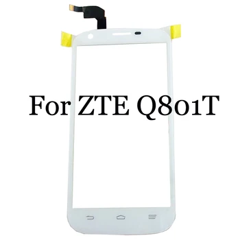 Už ZTE Q801T Jutiklinio Ekrano skydelis skaitmeninis keitiklis Jutiklis ZTE Q 801T Touch Stouch skydas stiklas su pirštų atspaudų flex kabelis