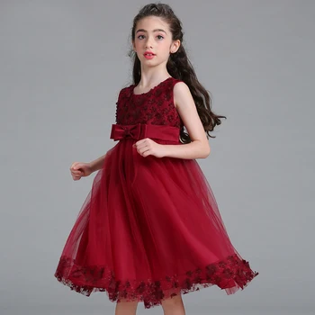 Vaikiška Apranga Kalėdų Girl Dress Vasaros Princesė Vestuvės, Kalėdos, Suknelės Rankovių Naujųjų Metų Mergaičių Drabužiai