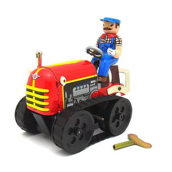 Vaikystės Atminties Antikvariniai Alavo Žaislai Retro Vėjo iki Metalo Transporto priemonių, Žaislų Automobiliai Zakka Namų Dekoro Ūkio Tracker