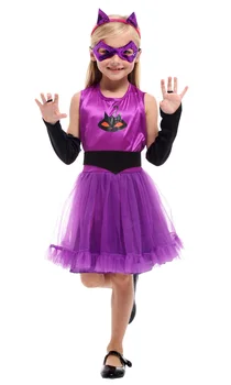 Vaikų Helovinas Gyvūnų uzpost Veiklos Mielas kostiumas uzpost katė suknelė Puras Šalis suknelė