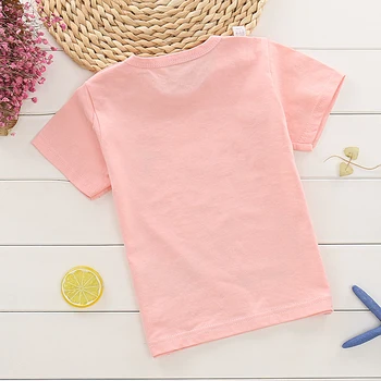Vaikų Trumpas rankovės marškinėliai grynos medvilnės Duo 2020 M. Vaikų marškinėliai grynos medvilnės patogus, kvėpuojantis