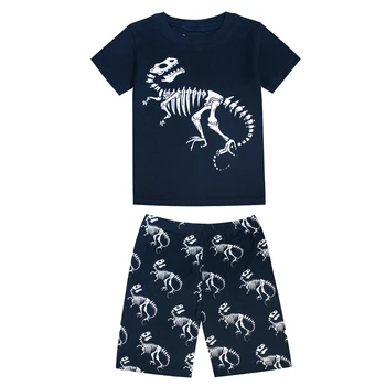 Vasaros Kūdikių Berniukų Dinozaurų Pižama Rinkiniai Vaikams Medvilnės Sleepwear Vaikai Homewear Kūdikių Mergaičių Infantil Unicornio Pijamas 2-8Yrs