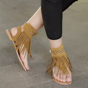 Vasarą Moterys Bohemijos Sandalai Butai Kutai Atsitiktinis Vasaros Bateliai Moteris Flip-Flop Šlepetės Paplūdimio Sandalai Zapatos Mujer