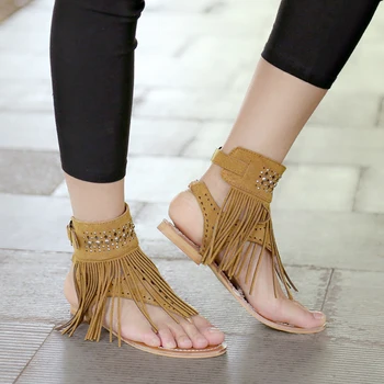 Vasarą Moterys Bohemijos Sandalai Butai Kutai Atsitiktinis Vasaros Bateliai Moteris Flip-Flop Šlepetės Paplūdimio Sandalai Zapatos Mujer