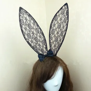 Velykų mergina nėrinių plaukų juosta Sexy Bunny Stebėjimo 2018 Naujas Sexy Girl Next Door Bunny Kostiumai Suaugusiems Seksualus Kostiumas Plaukų Aksesuarai