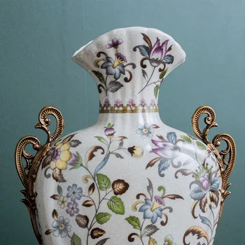 Vestuvių dekoravimas Keramikos stalviršio Vaza Apdailos Europos stiliaus kambarį namų stalo išdėstymas amatų apdaila