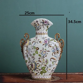 Vestuvių dekoravimas Keramikos stalviršio Vaza Apdailos Europos stiliaus kambarį namų stalo išdėstymas amatų apdaila