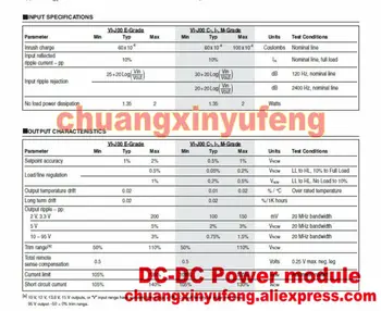 VI-JT4-CW-VI-JT4-EW VICOR Mini DC-DC Žingsnis žemyn Konverteris modulis DCinput110V-output48V100W2A izoliuotas maitinimo modulis