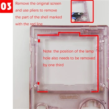 Vidaus IPS LCD Ekrano Apšvietimas GBP Kišenėje Žaidimų Konsolės atsarginės Dalys