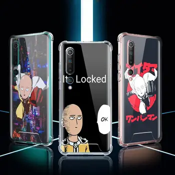 Vienas Smūgis Vyras Anime Telefoną Atveju Xiaomi Mi 11 10T 9T Pro Poco X3 NFC C3-10 Pastaba Lite oro Pagalvė Minkšta Namas Telefono Dangtelius, Sac