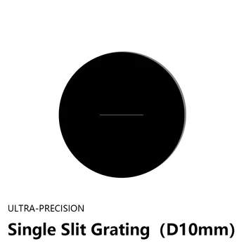 Vieną ritininės grotelėmis Difrakcijos gratie Optinis ultra-tikslumo plyšiais D10mm plyšio plotis-0,2 mm Nerūdijančio plieno blackening