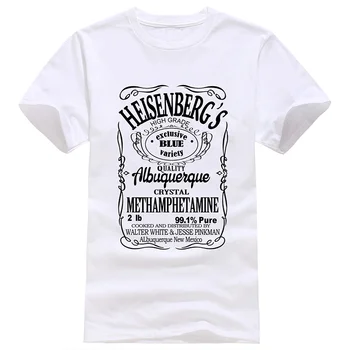 Vyriški Marškinėliai vasaros 2019 spausdinti Breaking Bad Heizenbergo raidė T-shirt hip-hop palaidinė vyriški Laisvalaikio marškinėliai vyrams harajuku