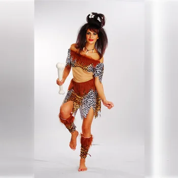 Vyrų, Moterų, Afrikos Originalaus Savage Kostiumas Laukinių Vyrų Cosplay Karnavalas Fancy Dress Šalies seksualus halloween kostiumai moterims