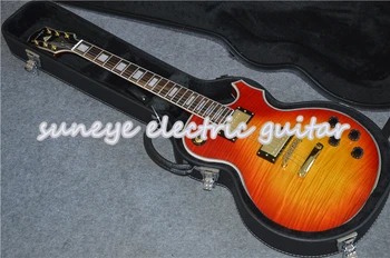 Vyšnių Blizgančiu Suneye Užsakymą Elektrinė Gitara Kinija Kietas Gitaros Rinkinys Guitarra Electrica Su Gitaros Dėklu Sandėlyje