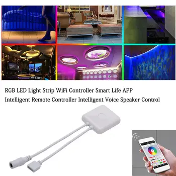 WIFI RGB LED Šviesos Juostelės Valdytojas Balso Valdiklis Smart Gyvenimą PROGRAMĄ 