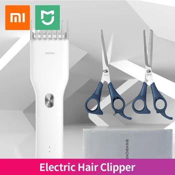 XIAOMI Enchen Vyrų Elektriniai Plaukų Clipper Žoliapjovės USB Keramikos Plaukų Cutter Greito Įkrovimo Plaukų Suaugusiųjų Kūdikio Plaukų Clipper Vyrams
