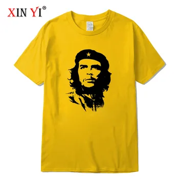 XIN YI vyriški T-shirt Viršuje Quality medvilnės che guevaros revoliucijos spausdinimo kietas laisvi o-kaklo vyrų marškinėlius (t-shirt vyrai tee marškinėliai