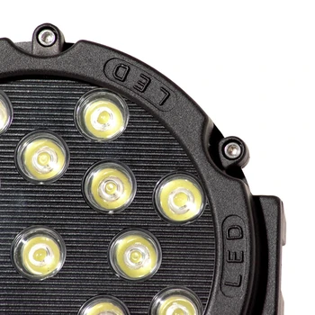 Yait 4pcs 7 colių LED Darbo Šviesos Juosta 12V 51W 24V LED Spot Potvynių Šviesos 4WD 4x4, Automobilio Sunkvežimių Priekabos VISUREIGIŲ Bekelės Valtis ATV LED