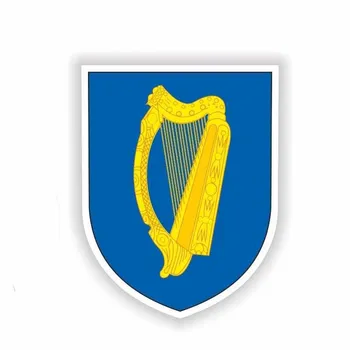 YJZT 10.3 CM*13.8 CM Asmenybės Airijos herbas Automobilių Lipdukas Viso Kūno Dviratį Decal 6-1858