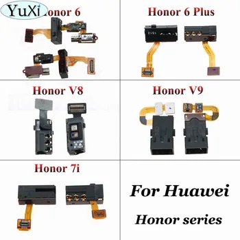YuXi 2vnt/daug Huawei Honor 7i V8 V9 6 Plus Ausinės Ausinių Audio jungtis Flex Kabelis Pakeisti huawei honor 6Plus