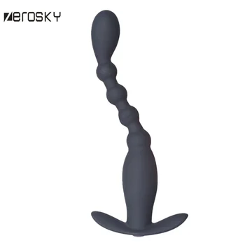 Zerosky Sekso Produktai Analinis Granulės Plug Vibratorius Belaidžio Nuotolinio Valdymo Butt Plug G-spot Messager Analinio Sekso Žaislais Vyrams, Moterims