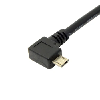 Zihan USB 2.0 į 90 laipsnių Kampu į Kairę Micro USB Male Duomenų Įkrovimo Kabelis mobilusis Telefonas ir Tabletė 1,5 m